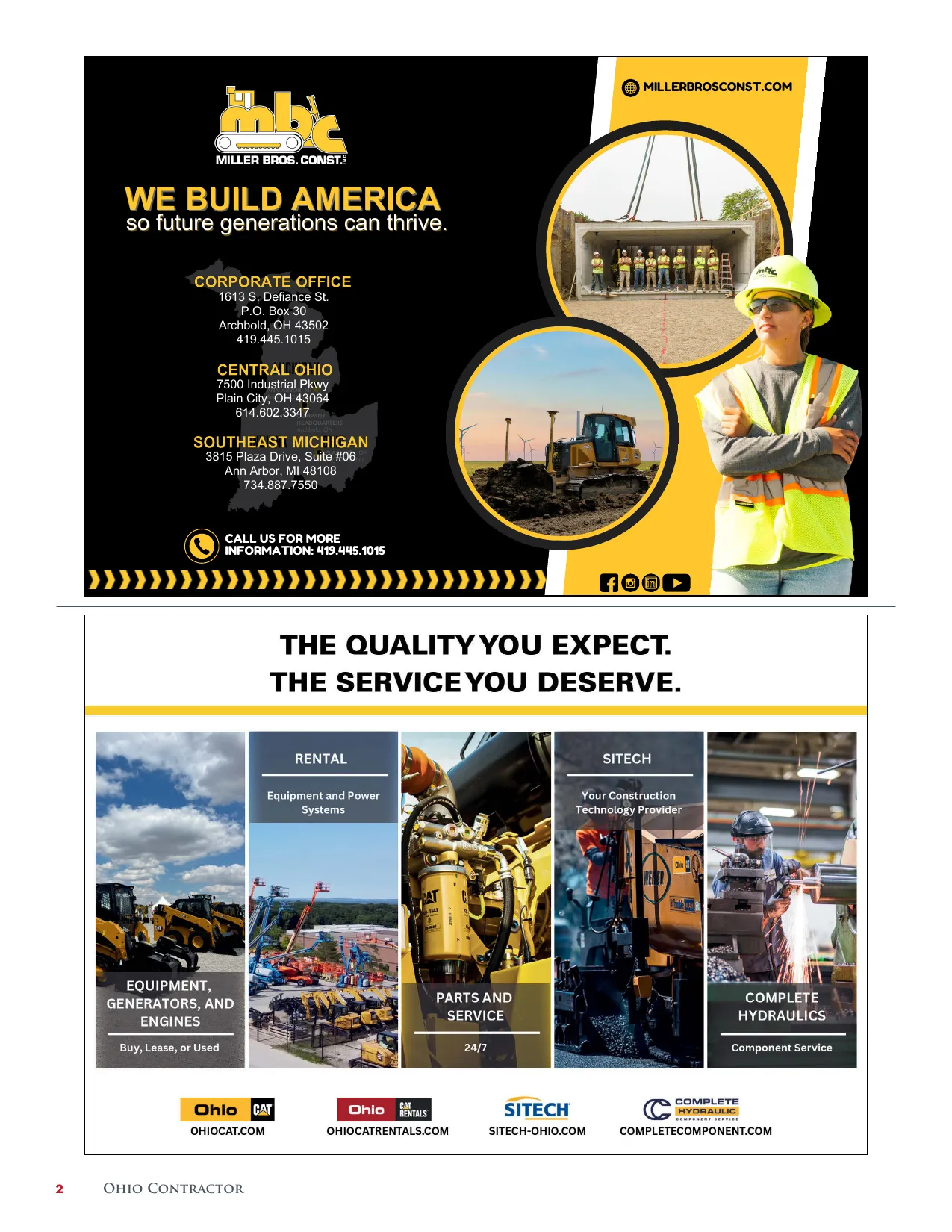 Page 2 of Ohio Contractor September-October 2026